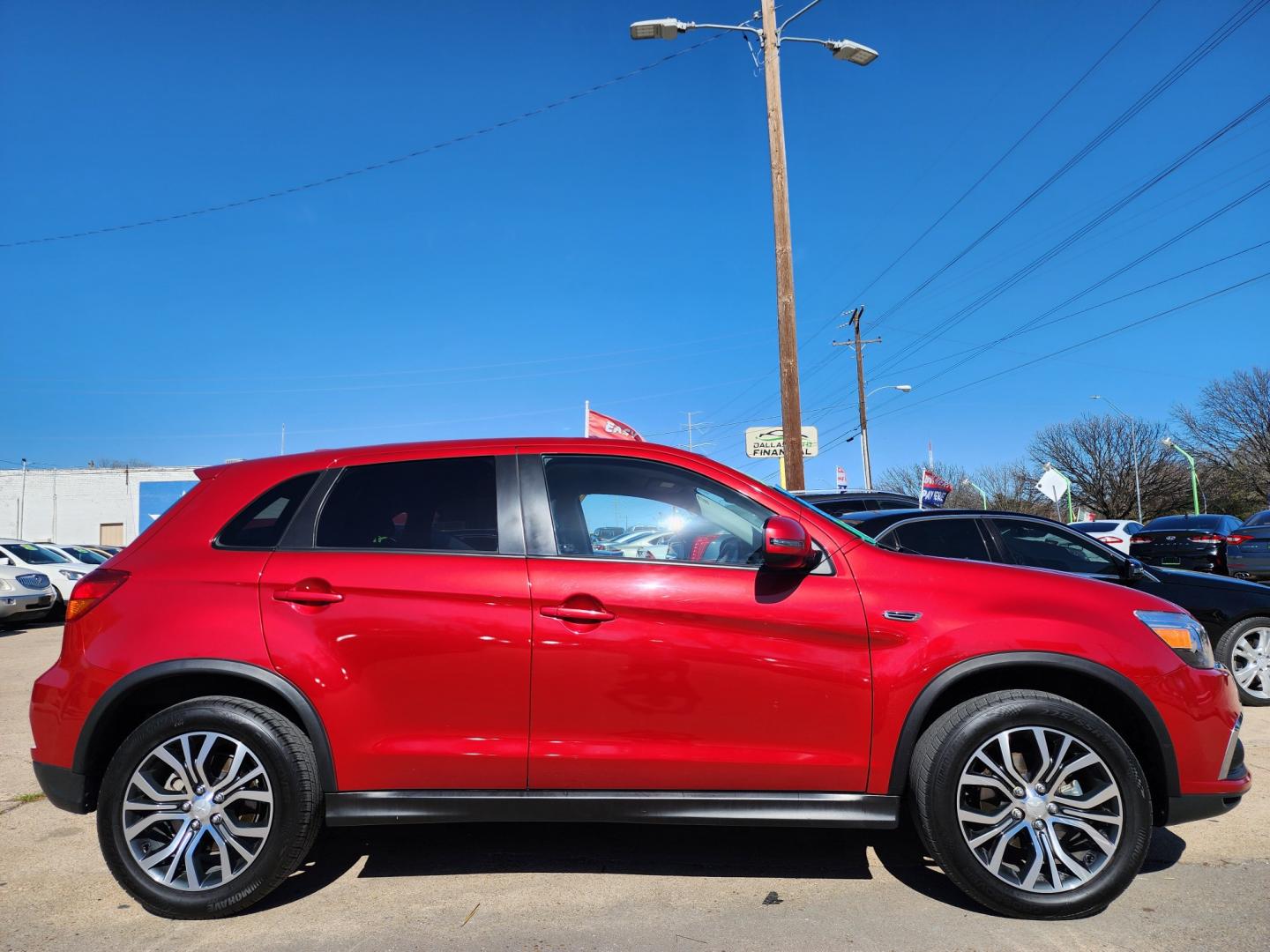 2018 RED Mitsubishi Outlander Sport ES (JA4AP3AU2JZ) with an 2.0L L4 DOHC 16V engine, CVT transmission, located at 2660 S.Garland Avenue, Garland, TX, 75041, (469) 298-3118, 32.885551, -96.655602 - Welcome to DallasAutos4Less, one of the Premier BUY HERE PAY HERE Dealers in the North Dallas Area. We specialize in financing to people with NO CREDIT or BAD CREDIT. We need proof of income, proof of residence, and a ID. Come buy your new car from us today!! This is a Very clean 2018 MITSUBISHI OU - Photo#2